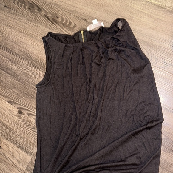 LOFT Bundle of 1 Women's Mixed Media Black Shell Tank Size Small - Picture 3 of 6